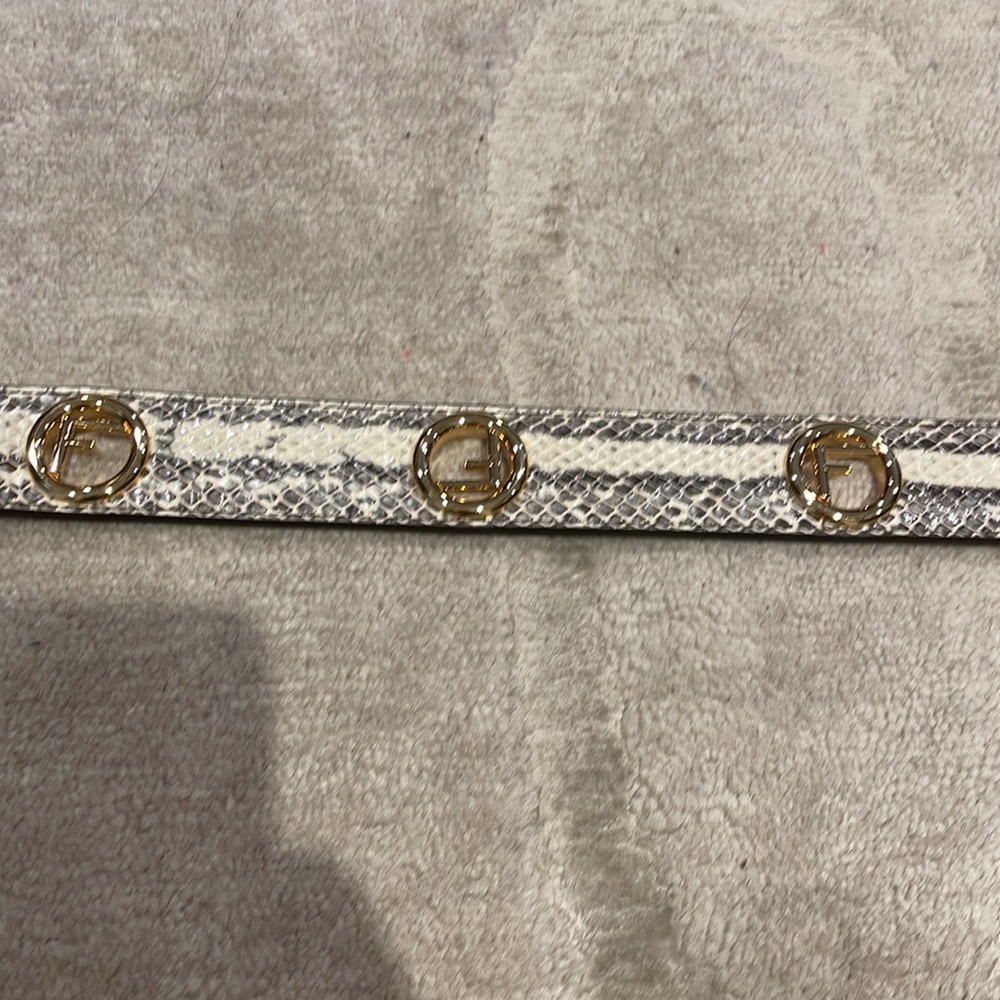 Fendi Women’s Python Print Logo Belt - image 7